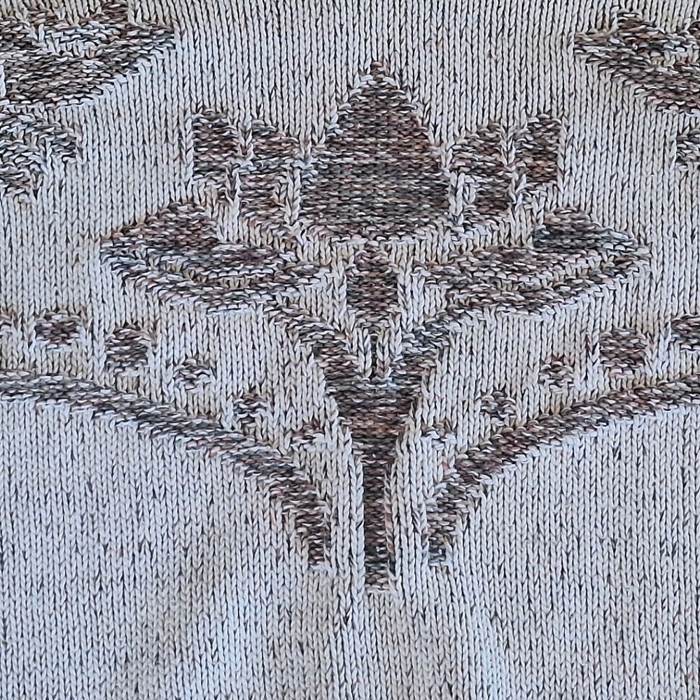 David Brett Vintage Floral Pattern Sweater Knitted Cotton Made in USA size Large - Picture 9 of 16
